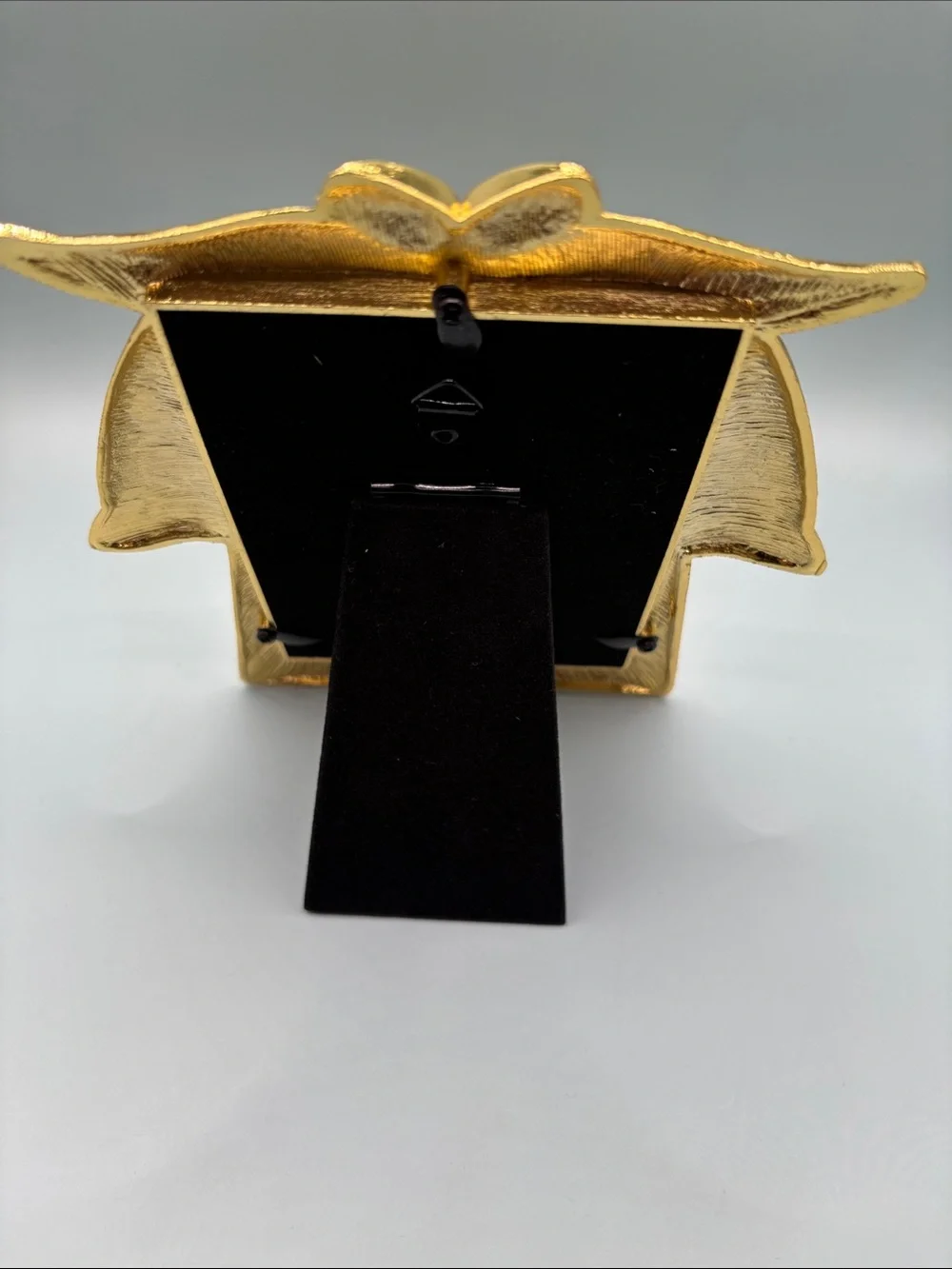 Enamel Emperor Empress Kimono Photo Frame Set - Red and Gold